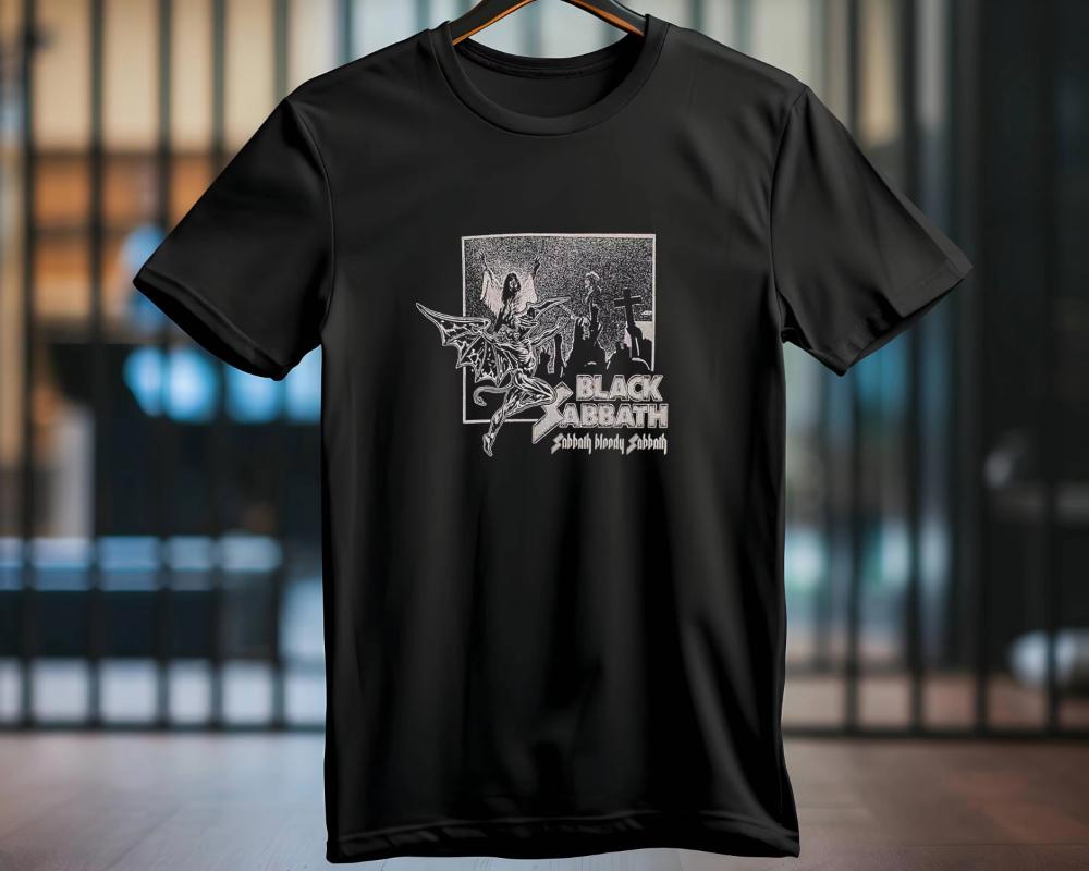 2025 Black Sabbath Aston Villa Back The Final Show Принтованная футболка с коротким рукавом, летняя, хлопковая, с круглым вырезом, свободная, мужская/женская, с принтом