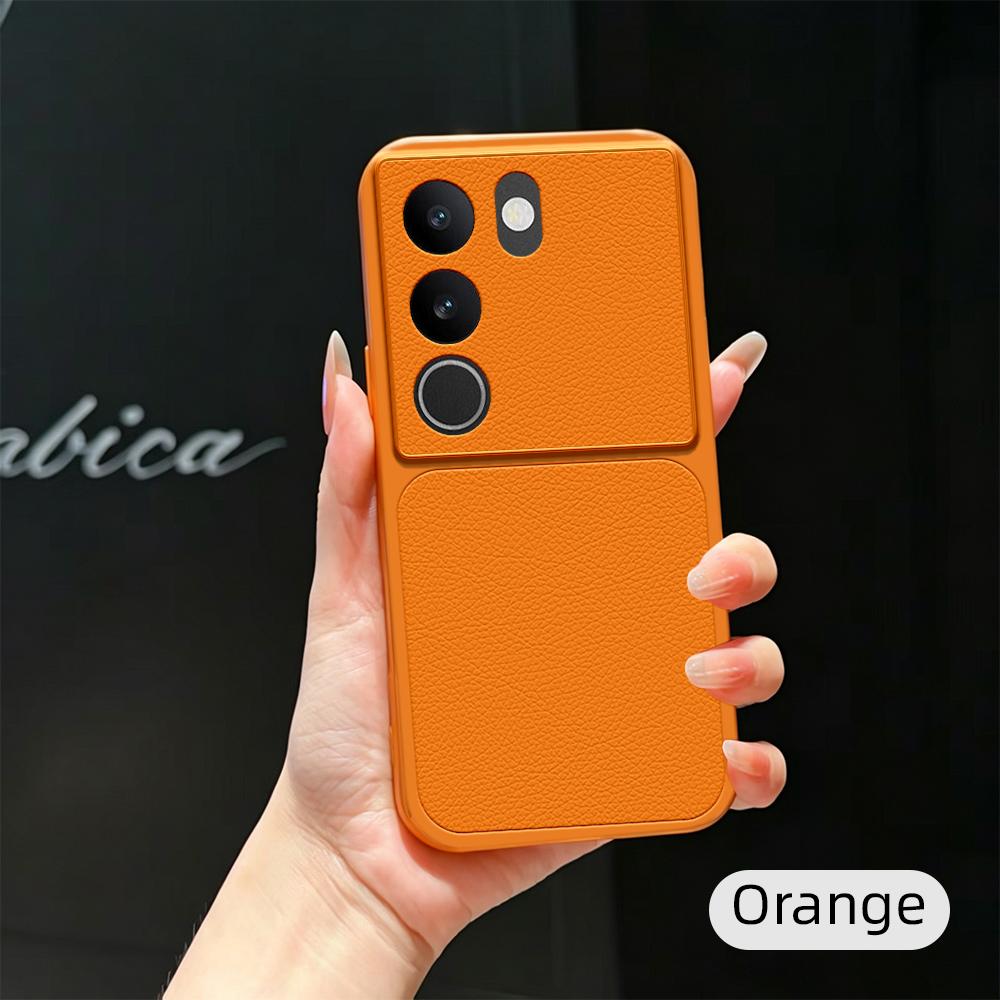 Чехол для Vivo S17 Чехол-обложка для Vivo S17 Pro Чехол из кожи для Vivo V29 V29 Pro Роскошный чехол с защитой камеры Матовый кожаный задний чехол