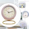 Analog Alarm Clock with LED Light Non-Ticking Battery Operated Bedroom Desktop Digital Quartz Clock Children Students Gift