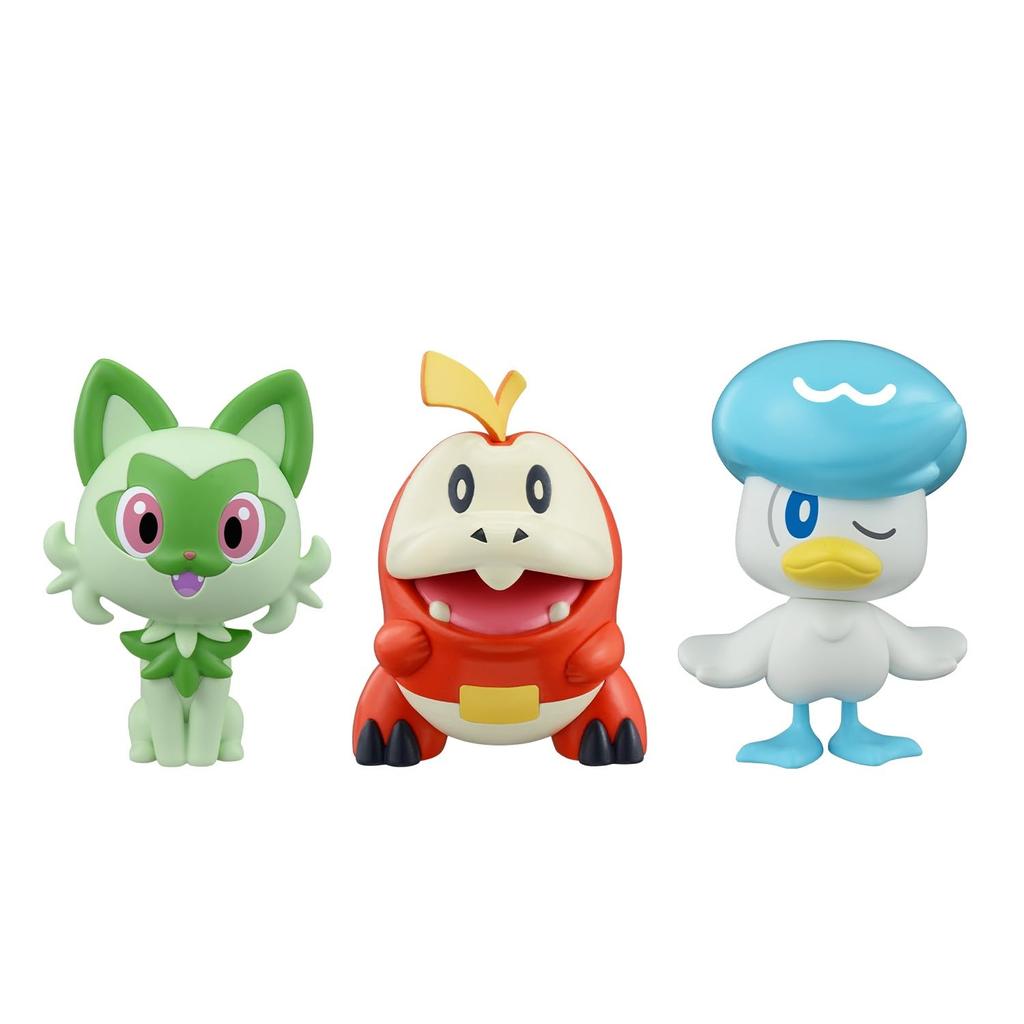 BANDAI SPIRITS Pokemon Plastic Model Collection Quick Nyaoha Kwass Hogeta Set Plastic Model 18+19+20 & & Color-coded