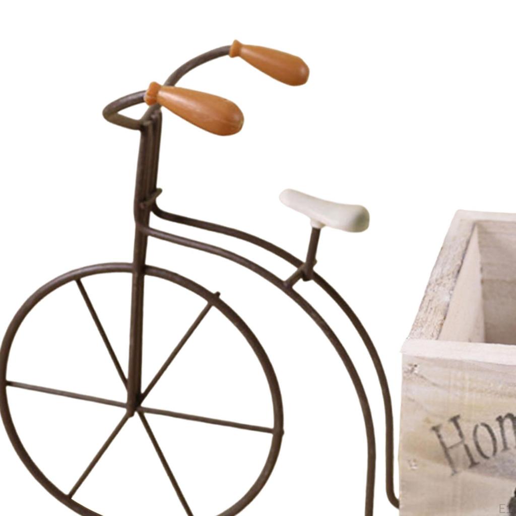 Flower Pot Planter Creative Ornament Bonsai Wooden Box for Yard Garden Indoor