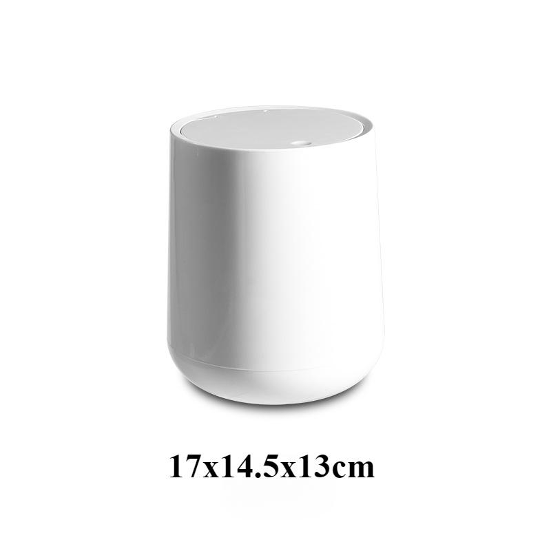 Мини настольный многофункциональный мусорный бак для дома, автомобиля, ведро для хранения, аксессуары с крышкой, мусорное ведро в скандинавском стиле для гостиной, офиса