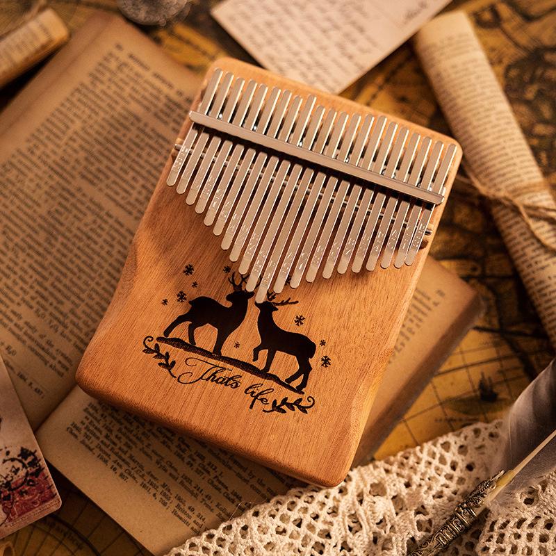 Деревянная калимба 17 клавиш музыкальная клавиатура для посвященных 21 клавиша калимба звуковая терапия портативные профессиональные инструменты пальчиковое пианино детский подарок