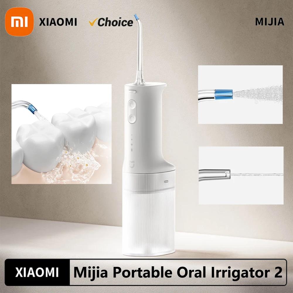 Xiaomi MIJIA Portable Oral Irrigator 2,Four Modes,1400 Time/m Water Spray,200ML Water Tank,Irrigator Dental Water Flosser Pick Jet