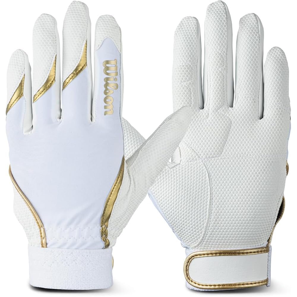Wilson WL-1P White/Gold Left-Handed Baseball Glove Size L
