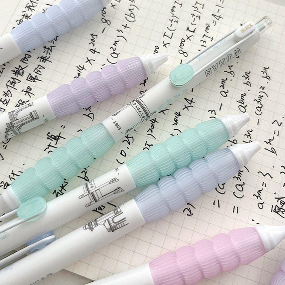 4PCS/Box Press Type Neutral Pen Quick Drying Ballpoint Pen Multi-function Signature Pen  Student