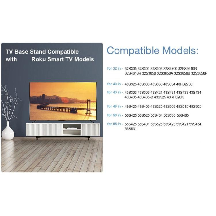 TV09 Телевизионная База Адаптивная Безопасная и Стабильная Подставка Высота с Набором Винтов Легкая Установка