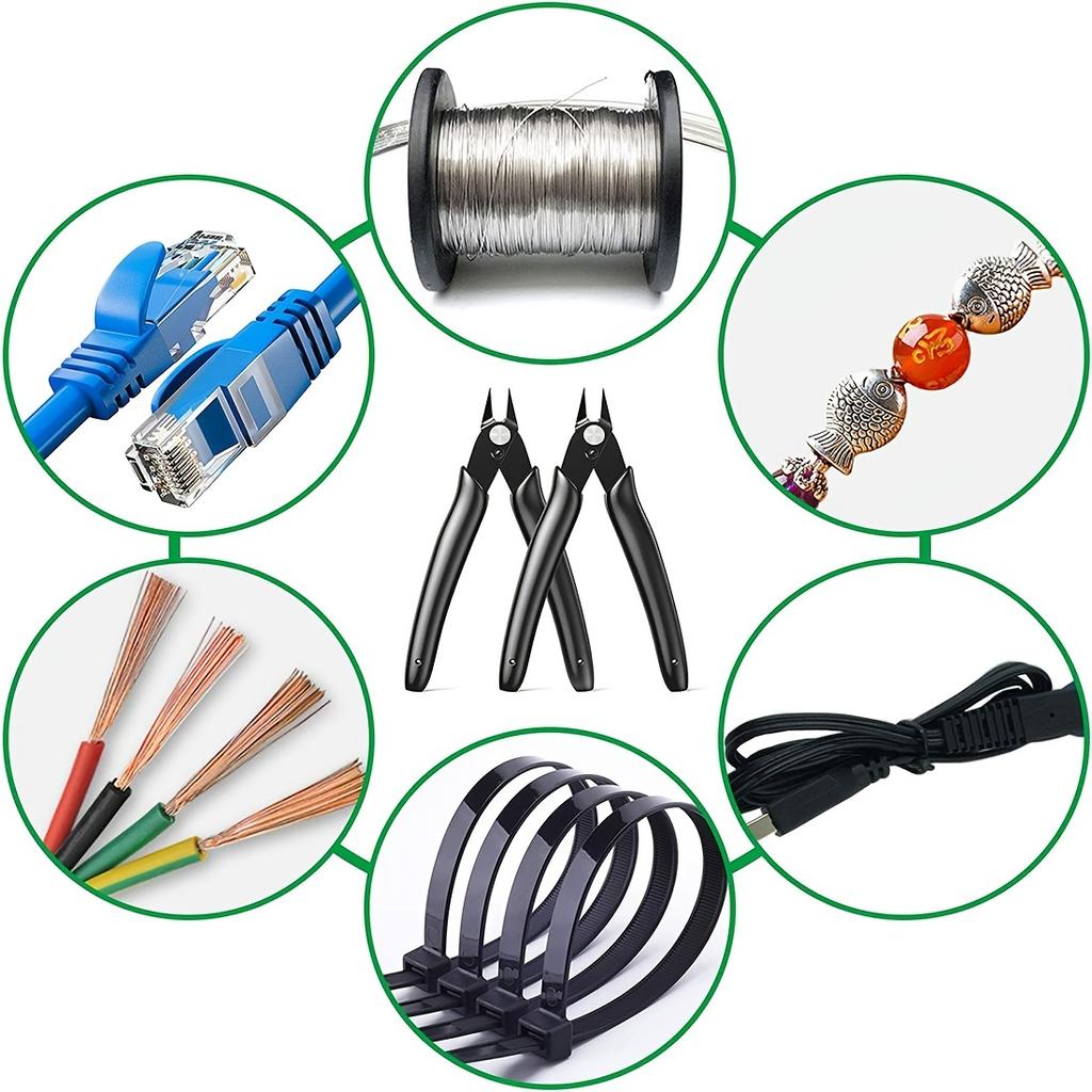 4 шт. 5-дюймовые прецизионные кусачки для проволоки, хобби-кусачки, маленькие бокорезы для изготовления ювелирных изделий, электроники