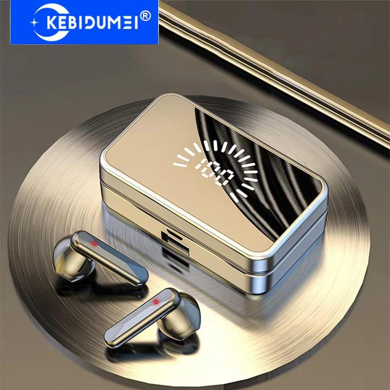 Беспроводные наушники Bluetooth 5.2 с шумоподавлением, стереогарнитуры HiFi, игровые спортивные наушники с сенсорным управлением