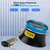 5X 10X 20X Eyeglass Magnifying Glass Clip On Magnifier Watchmaker Jewelry Watch Repair Tools Magnifying Glass Kit Service Tool