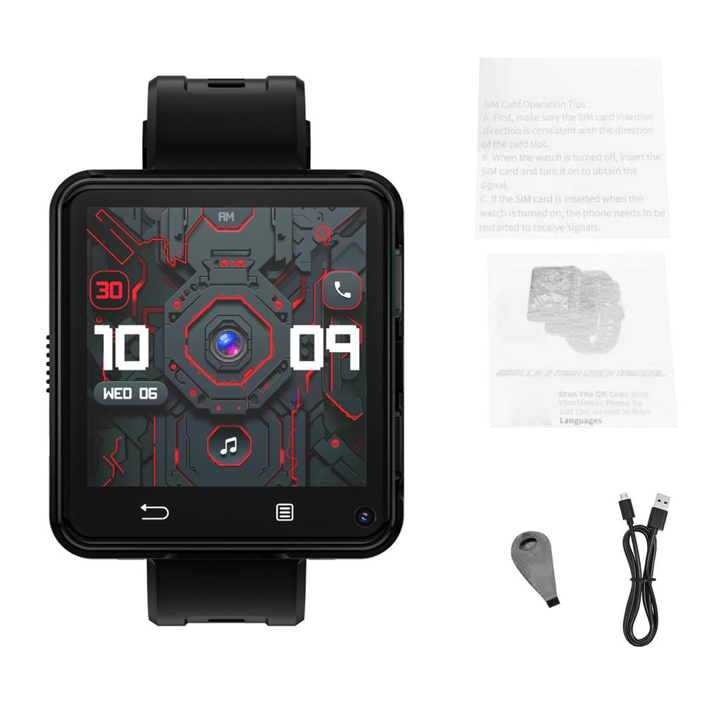 4G С 2,64-дюймовым сенсорным экраном, WiFi GPS Смарт-часы, Поддержка SIM-карты, Независимый телефонный звонок, Воспроизведение музыки, Камера, Шагомер, IP
