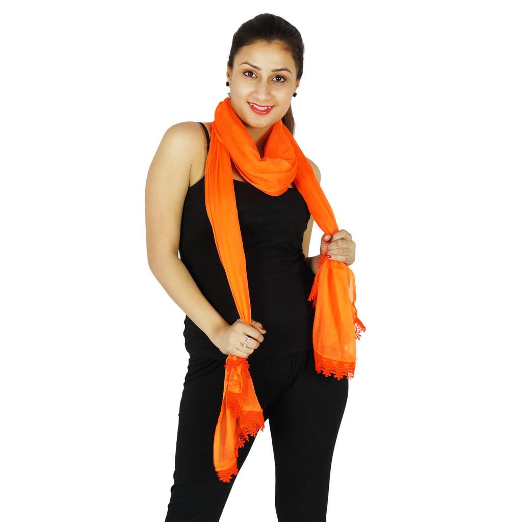 Повязка на шею Длинный палантин из смеси шифона Dupatta Женская одежда Индийские шарфы Chunni