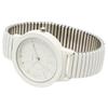 Fieldwork Women's Analog Watch with Metal Band and Accordion Strap, Stainless Steel, Single Color, Soft White, JN040-1