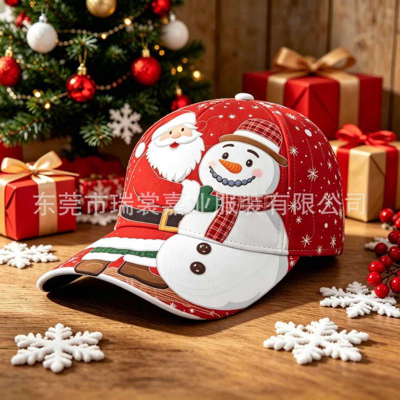 Temu Christmas Printed Baseball Cap Street Accessory Cap Daily Casual Sun Hat