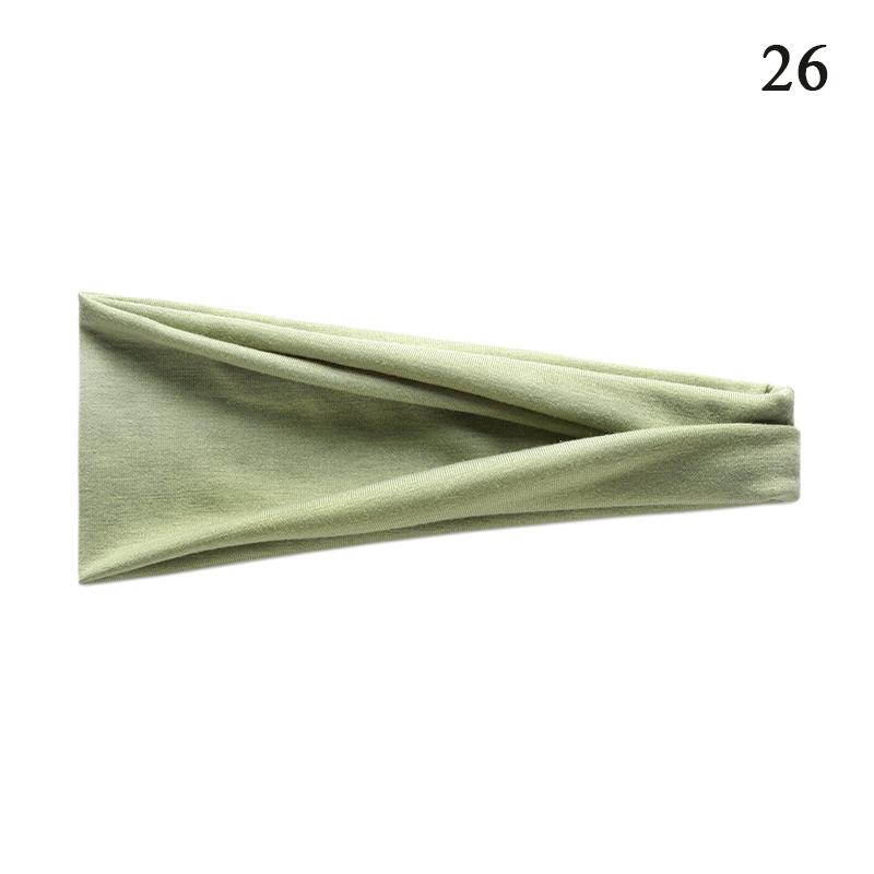 1 шт. Женская повязка на голову Тюрбан Однотонная Эластичные резинки для волос Повязка для волос для йоги Модная повязка для макияжа Обруч для волос Аксессуары для волос