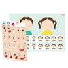 Magnet Country Human Body Poster Expression Decoration Set with Magnets, Korean Popular Puzzles