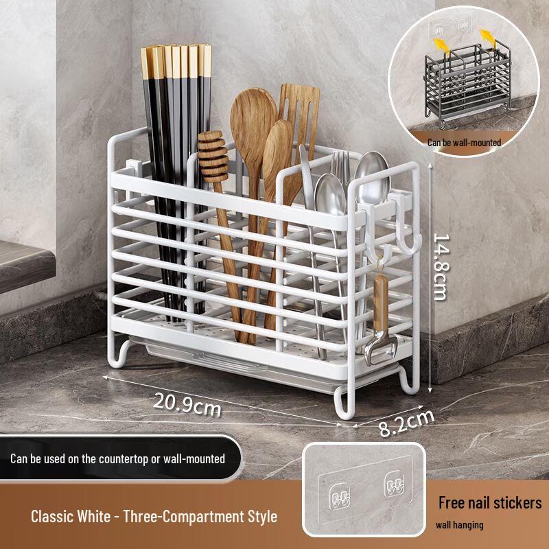 ZISIZ Wall-Mounted Kitchen Chopstick Holder