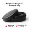 Portable Round Headset Storage Case Earphone Protection Hard Box