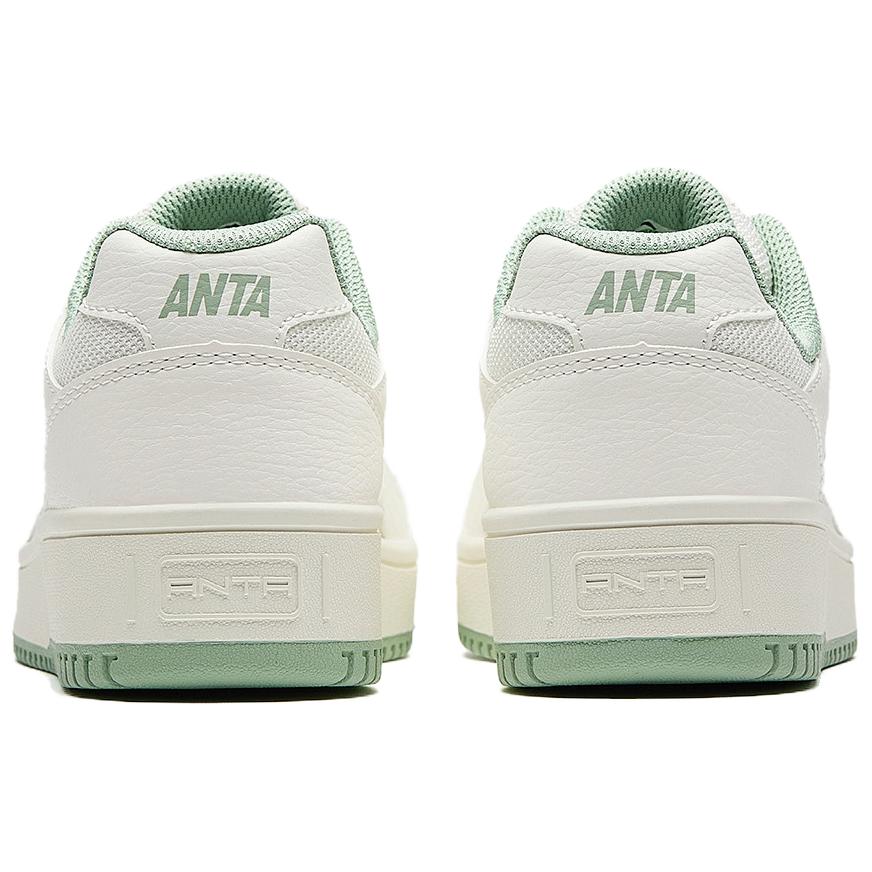 Anta Zero Feel Год первый Универсальные Повседневные Нескользящие Легкие Низкие Кеды Женские кроссовки Белый Зеленый 122518022R-1