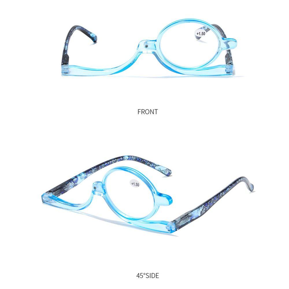 Красочные вращающиеся очки для чтения с оправой для макияжа, откидные линзы, увеличительные очки для женщин