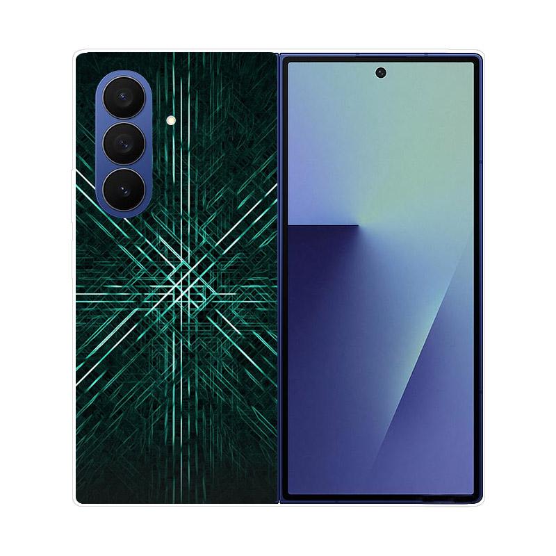 Прозрачный складной чехол для телефона Samsung Galaxy Z Fold 6 7 Прозрачная ударопрочная жесткая крышка из ПК для Samsung Z Fold7 Fold6 Чехол Capa