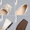 IPPEUM Женские балетки Туфли с квадратным носком Плоские Большой размер 44 2025 Новые балетки