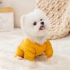 Dog Clothing Autumn and Winter Cotton-padded Clothes Simple Thickened Quilting Cotton Bi Xiong Small Dog Cardigan Cat Warm Four-legged Clothes