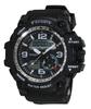 Analog Digital Waterproof Multifunctional Urethane Strap Black [Klefa] AZ-TS-AD095-BK Men's