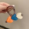 Акриловая заколка для волос Love Claw для девочек, корейская цветная прозрачная заколка для волос в виде акулы, женская милая заколка для волос в виде краба, аксессуары для волос