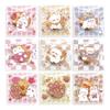 100pcs Cute Little Bear And Bunny Printed Self-sealing Bag Transparent Cute Little Cartoon Opp Bag Festival Gift Small Bags