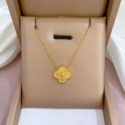 ЖенскоеLucky Flower Охлаждающий Ветер Ключица Ожерелье