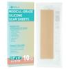 Silicone Scar Sheets 10pcs Tape Reusable Strips for Caesarean Section Keloids Bumps Stretch Marks Burns Acne Removal 1.5" X 6" Each, 10 Sheets