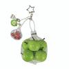 Realistic 3D Red Fruit Key Chain Handmade Style Mini Cluster Fruit Charm  Aesthetic Styling