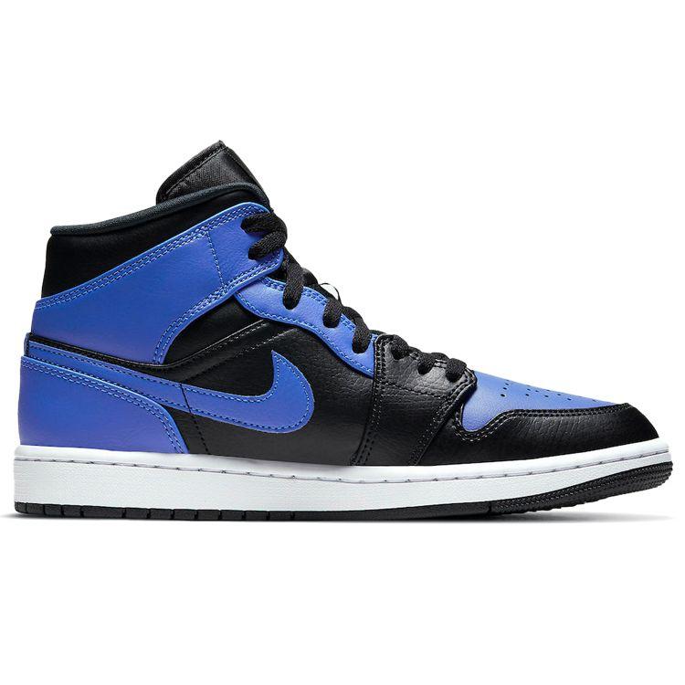Air Jordan 1 Mid Hyper Royal Men Sneakers Blue Black White 554724-077