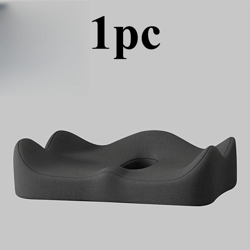 1 шт. Эргономичная подушка сиденья с поддержкой из 3D пены с памятью, противоскользящая основа, для офисного кресла, автомобиля, инвалидной коляски, комфорт на весь день