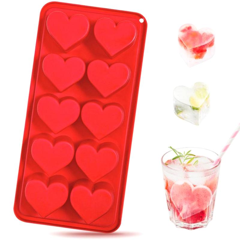 1Pcs Heart-Shaped Ice Cube Mold Multifunctional For Pudding Candy Whiskey Kitchen Accessaries Party Supplies Valentine'S Day
