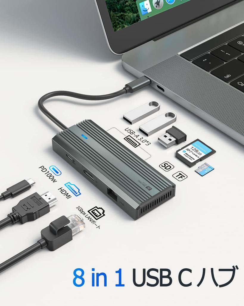 SAN ZANG MASTER USB C HUB (SZPW-8P)
