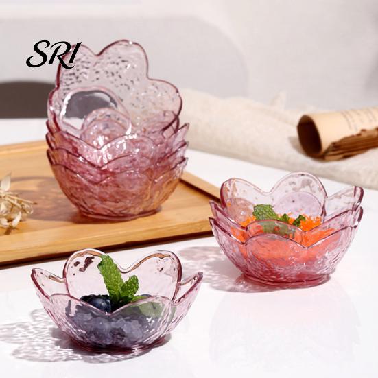 Japanese Style Sauce Bowl 5Pcs Sakura Dipping Dish PP Condiment Plate for Sushi Hot Pot BBQ Nesting Bowls BPA-Free Stackable And Cold Holder