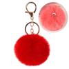 Jewelry Car Keyring Accessories Fur Ball Keychain Car Keyring Key Holder Pom Fluffy Key Chains