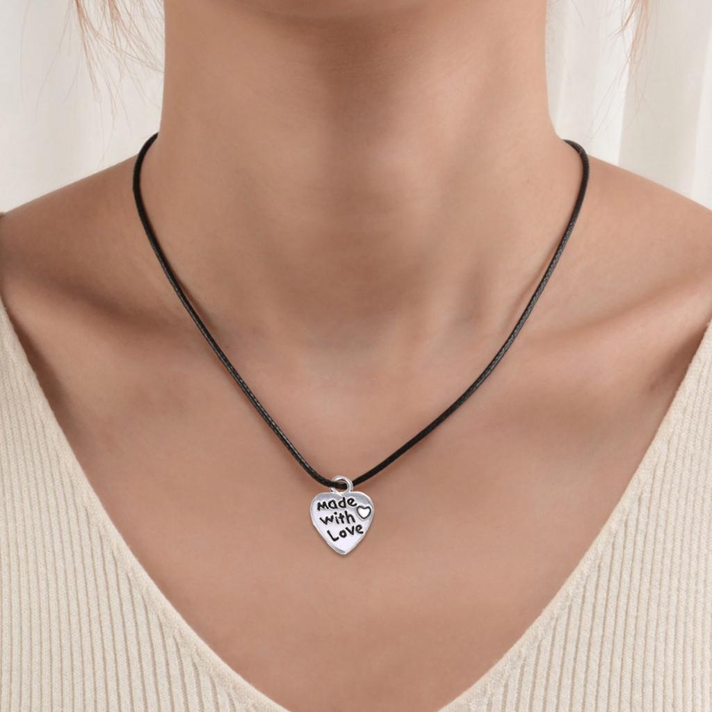 60 шт. Подвеска в форме сердца с любовью 12x10 мм, тибетские антикварные серебряные подвески, изготовление ювелирных изделий своими руками, ручная работа