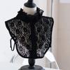 Easy To Match Lace Lapel Half Shirt Elegant Adjustable Neckline Detachable Fake Collar  Wedding