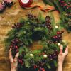Christmas Artificial Branches Fake Plants Pine Needles Wreath Vine Rattan for Xmas Tree Gift Box Wedding Flowers Decoration