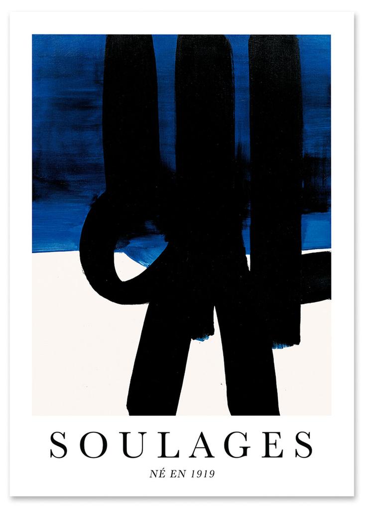 Plakat abstrakcja soulages