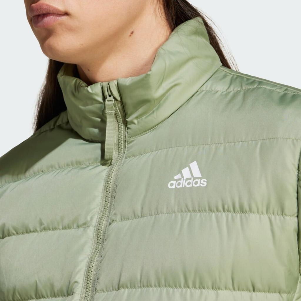 Adidas Essentials Light Down Jacket (IX8912) зимняя куртка зеленая