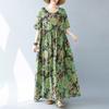 DIMANAF 2024 Большие размеры, летние женские богемные свободные пляжные платья, базовые длинные платья с цветочным принтом, новинка