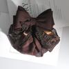 Flower Ruffled Edges Hair Net Ribbon Women Spring Clip High Quality Hairgrips Cover Net  For Girls