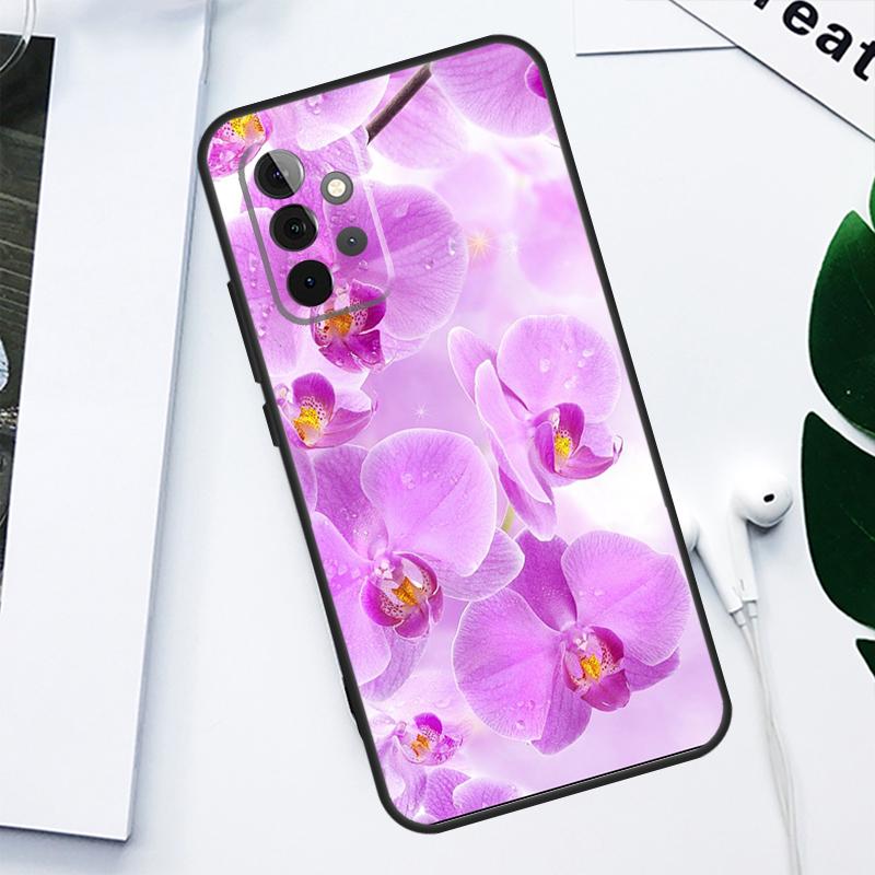 Цветы Орхидеи Цветной Чехол Для Телефона Для Samsung Galaxy A34 A54 A14 A32 A12 A13 A33 A22 A52 A72 A23 A53 A73 A51 A71