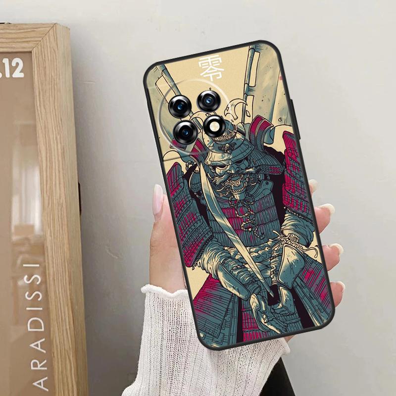Маска Самурая Чехол Демон Для OnePlus Nord CE 5 3 4 Lite N20 N30 OnePlus 13T 10T 8T 11 12 13 15 R 9 10 Pro Чехол