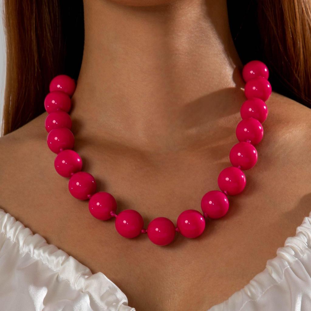 Летнее богемное этническое красочное преувеличенное ожерелье из бисера для женщин, ювелирные изделия, индивидуальность, пляжный отдых, колье-чокер, бижутерия