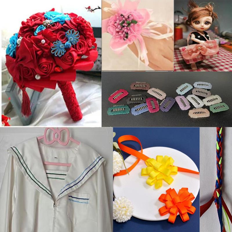 5 м/16,4 фута в каждой упаковке, тонкие ленты шириной 3 мм для шитья шляп, занавесок, платьев, аксессуаров для самостоятельного изготовления, ручная работа, изогнутая лента, тесьма, украшения из ткани